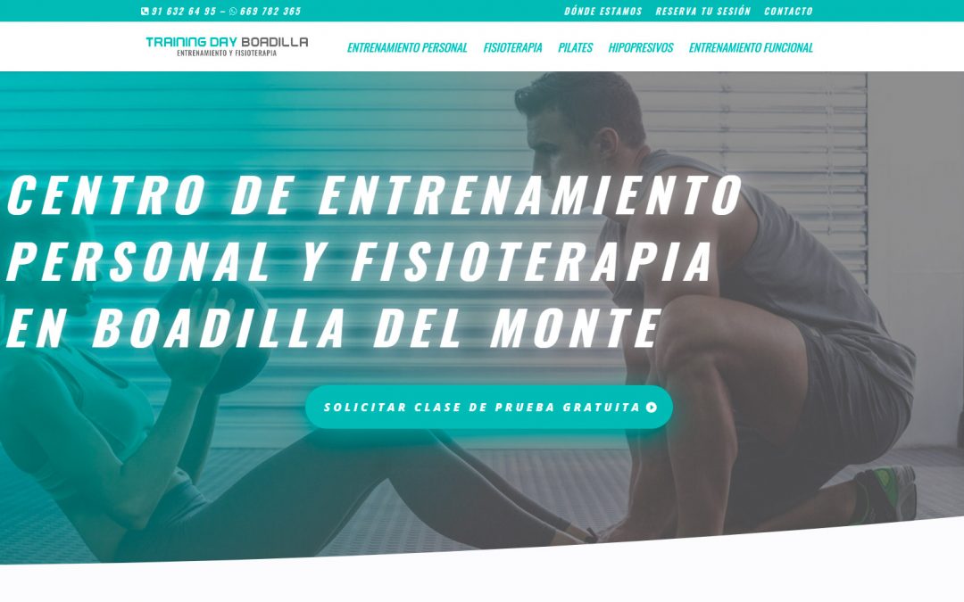 Web Centro de Entrenamiento y Fisioterapia