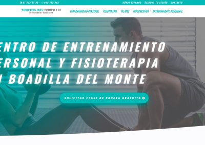 Web Centro de Entrenamiento y Fisioterapia