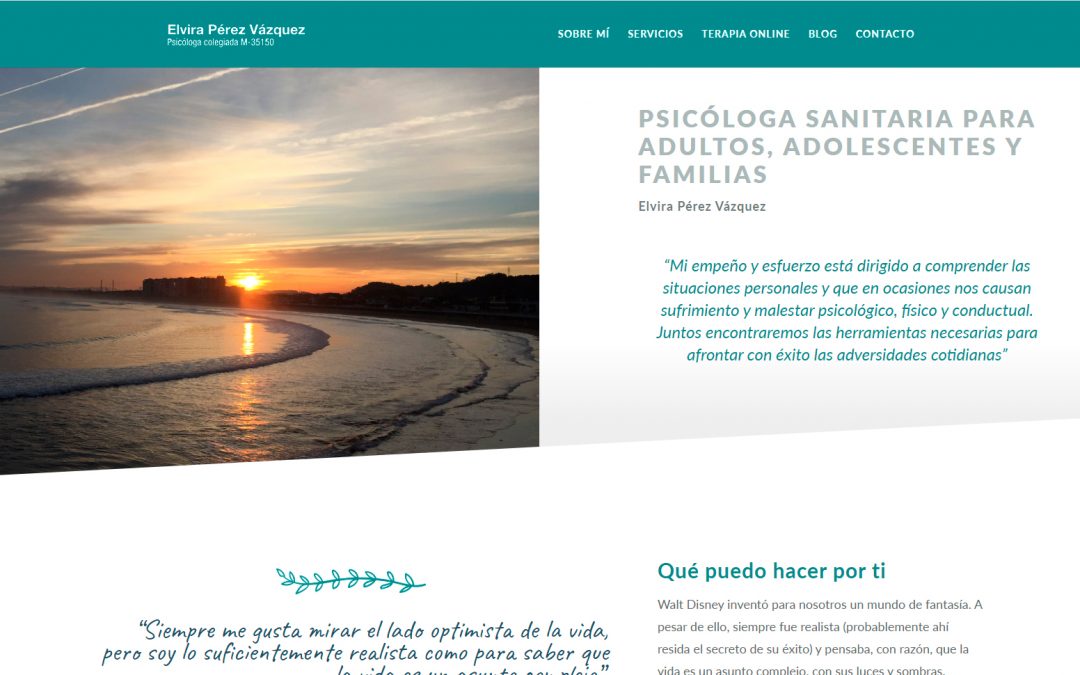 Web para Psicología Terapeuta