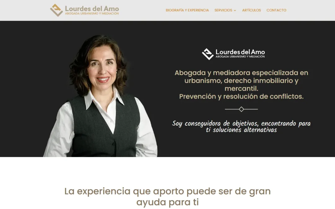 Diseño web autogestionable para abogada de urbanismo