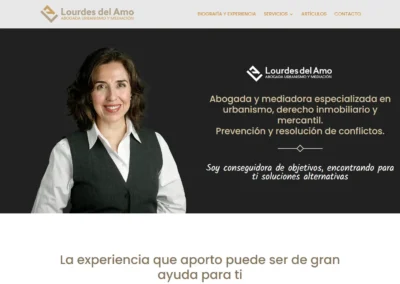 Diseño web autogestionable para abogada de urbanismo