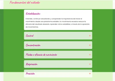 captura web wordpress pilates