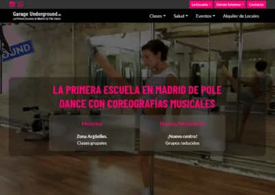 Web para Escuela de Pole Dance
