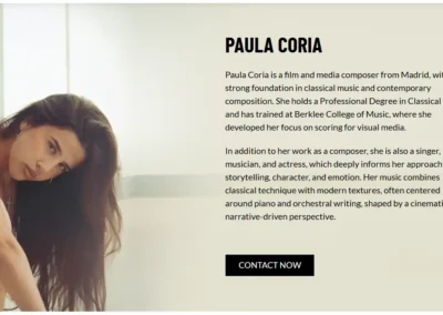 paula coria cantante portfolio biografia