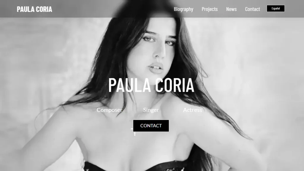 paula coria cantante portfolio home