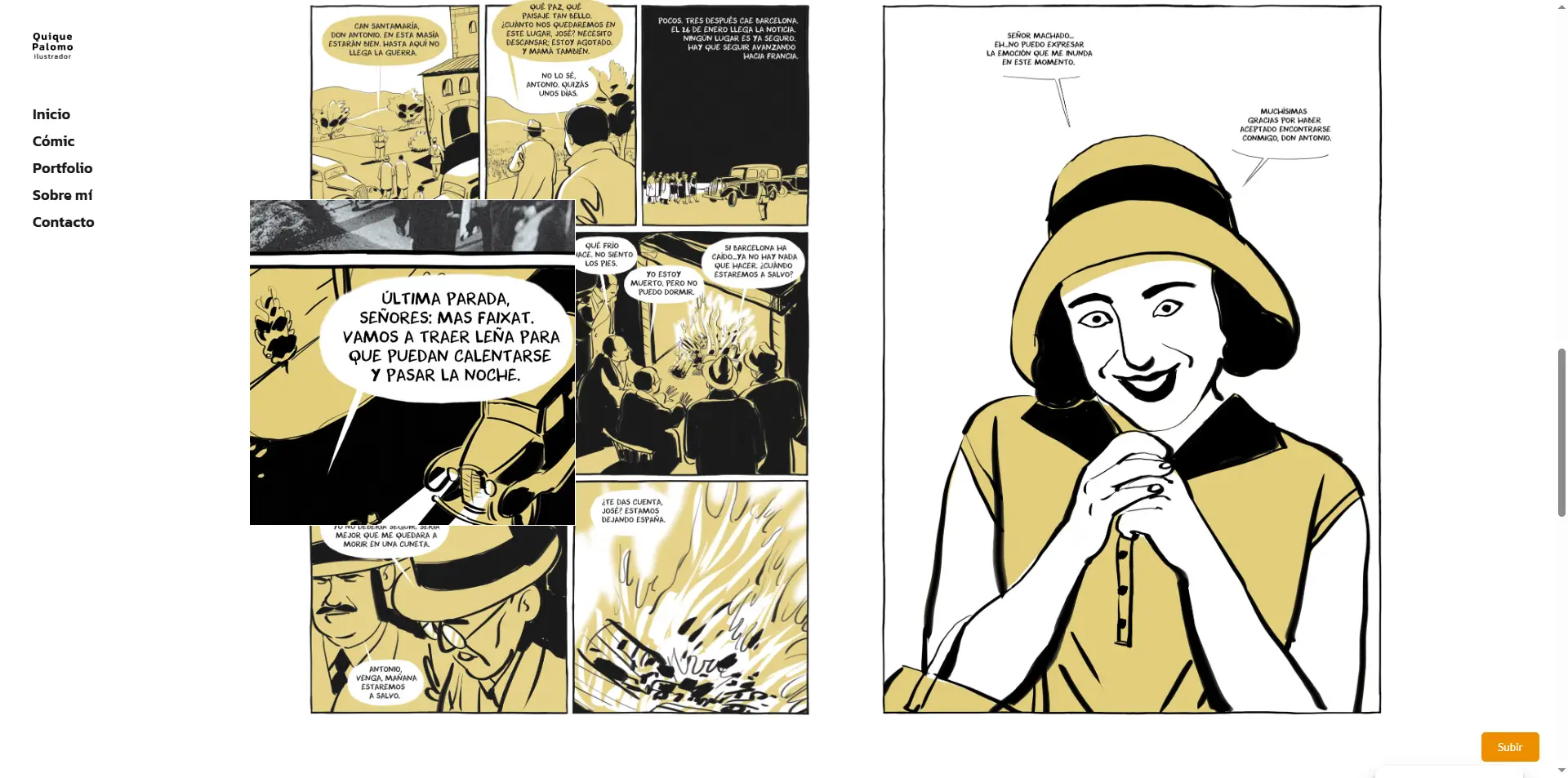 quique palomo autor comic portfolio open