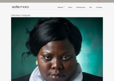 Web Portfolio para Fotógrafa Documental y Editorial