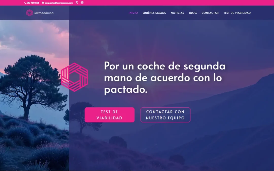 Web bufete coches de segunda mano con test