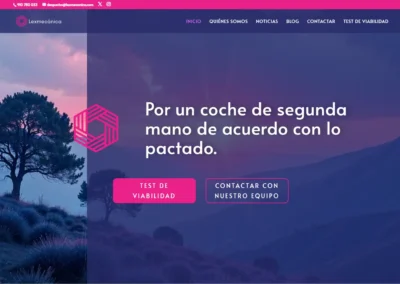 Web bufete coches de segunda mano con test